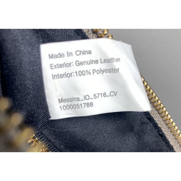 Leather Metallic Crossbody Purse by Elliot Lucca w/ Chain Strap Boho Chic Y2K - Picture 7 of 10